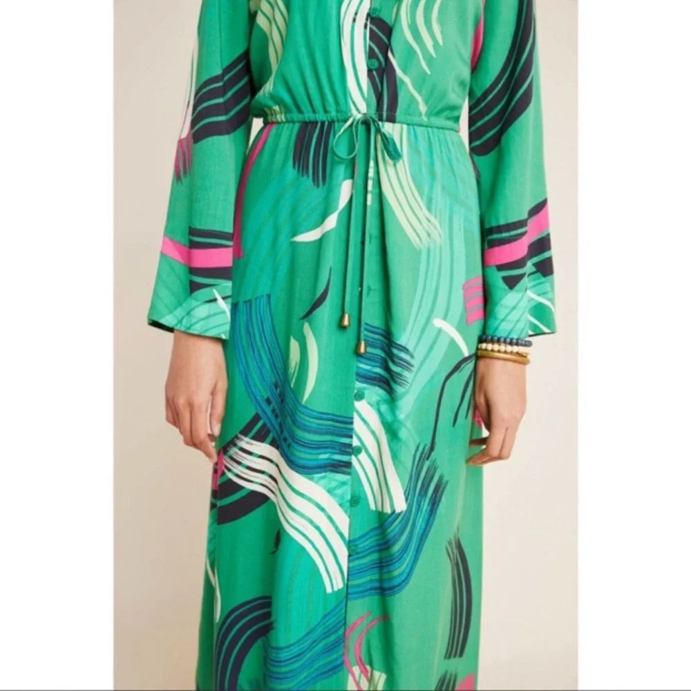 THE ODELLS - ANTHROPOLOGIE Paloma Paint-Swiped Maxi Dress XS - 3 ways - Picture 5 of 11
